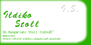 ildiko stoll business card